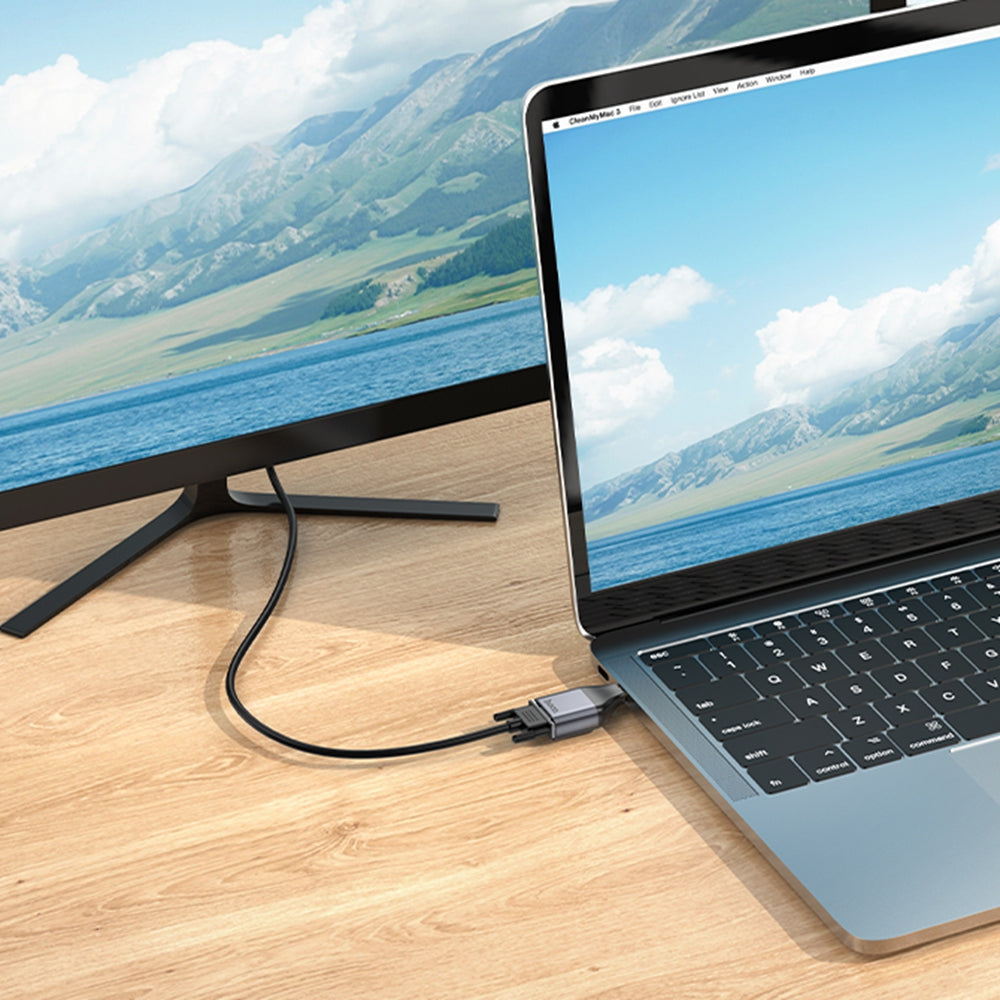 Adaptateur convertisseur USB-C mâle vers VGA femelle Adaptateur convertisseur USB-C mâle vers VGA femelle